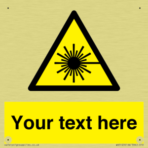 Custom Laser Hazard Sign